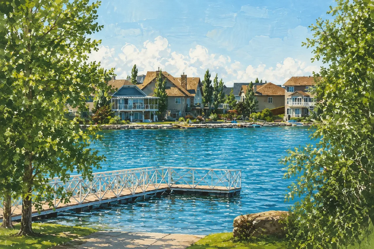 Editorial illustration of Auburn Bay; not a membership boundary map